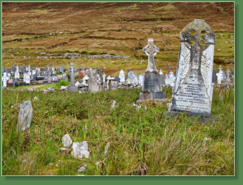 Slievemor Cemetery - Achill Island, Irland