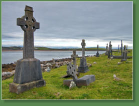 Der alte Friedhof von Kildavnet - Achill Island, Irland