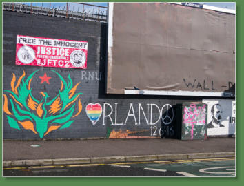 Internationale Peace Wall - Belfast, Nordirland