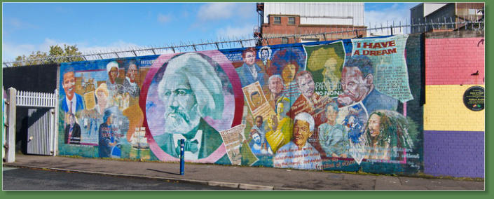 Internationale Peace Wall - Belfast, Nordirland