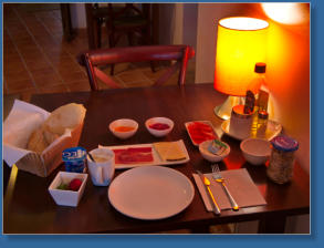 Frühstück im Boabdil Guesthouse, Ronda, ES