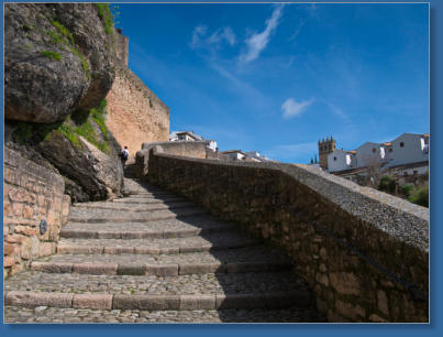 Treppe in die Neustadt, Ronda, ES