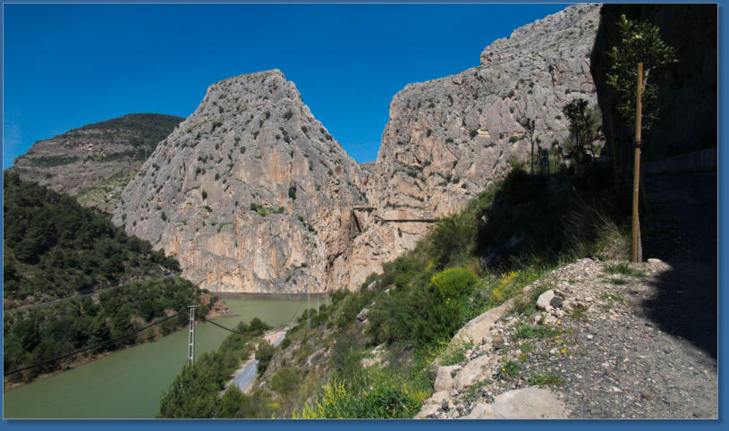 Blick auf den Stausee Tajo de la Encantada, ES