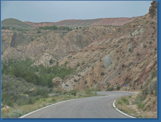 Blick auf die Sierra de Baza, Spanien