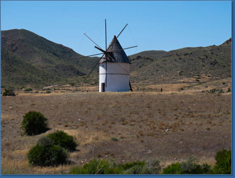 Windmühle bei Albaricoques, Andalusien
