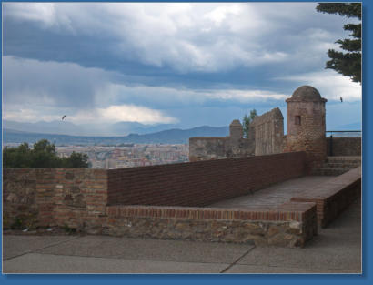 Blick vom Castillo de Gibralfaro - Málaga, Spanien