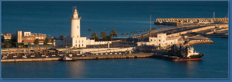 Blick vom Dach des Marriott-Hotels - Málaga, Spanien