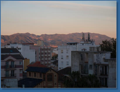 Blick über die Dächer von Málaga, Spanien