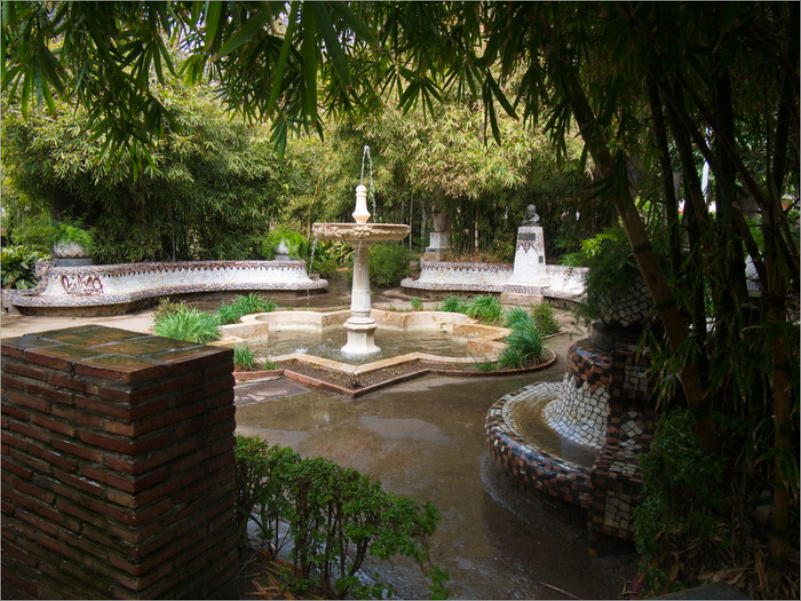 Parkanlage in Málaga, Spanien