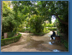 Parkanlage in Málaga, Spanien