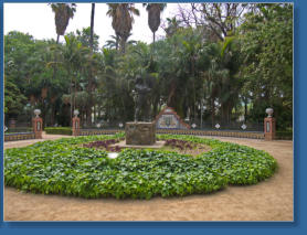 Parkanlage in Málaga, Spanien