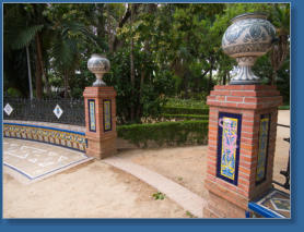 Parkanlage in Málaga, Spanien