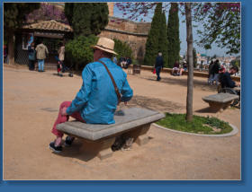 Platz vor der Alcazaba, Granada, Spanien