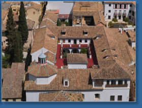 Blick von der Alcazaba - Alhambra auf Granada und Umgebung