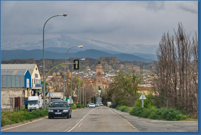 Letzter Blick auf Guadix, Andalusien