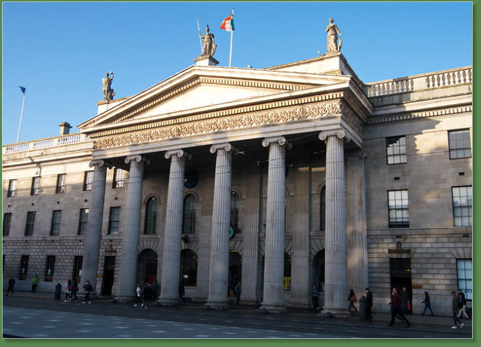 Postgebäude in Dublin, IR