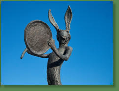 Skulptur im Hof des Museums of modern Art (IMMA) - Dublin, IR