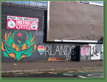 Internationale Peace Wall - Belfast, Nordirland