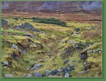 Das verlassene Dorf bei Slievemore - Achill Island, Irland