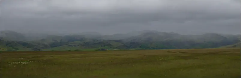 Landschaft bei Vik, Island