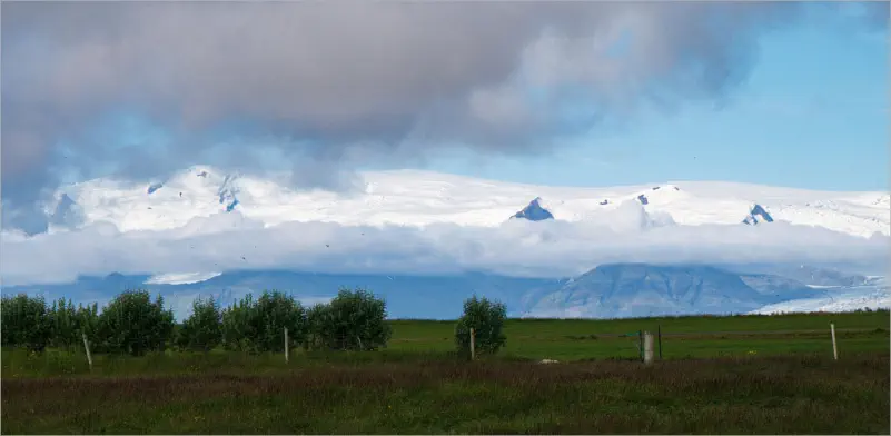 Blick auf Hvannadalshnúkur, Island