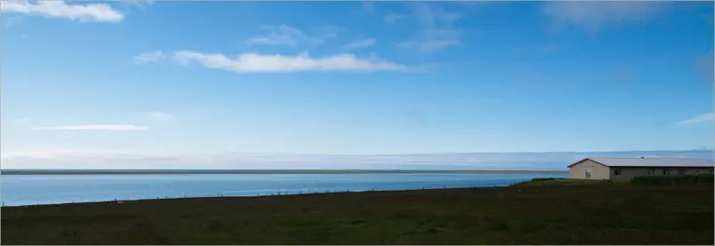 Blick vom Parkplatz von Gerdi Guesthouse