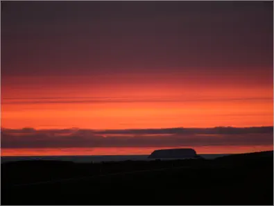 Blick von der Saltvik-Farm in Husavik, Island