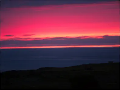 Blick von der Saltvik-Farm in Husavik, Island
