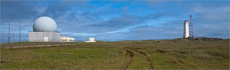 Leuchtturm und ehem. NATO-Radarstation - Stokksnes, Island