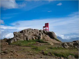 Roter Stuhl (Red Chair) Austurland, Island