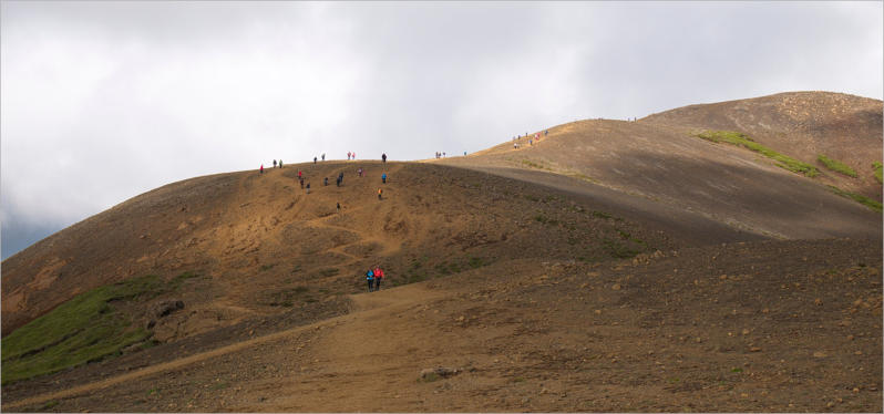 Spaziergang zum Lavafluss des Fagradalsfjall - Reykjanes, Island