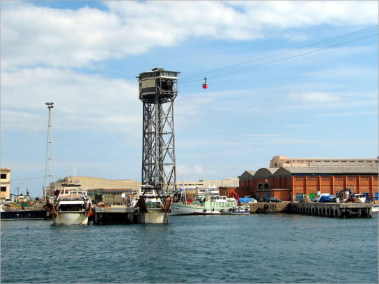 Blick auf Barceloneta - Barcelona, ES