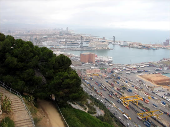 Blick auf Barceloneta - Barcelona, ES