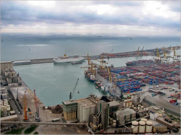 Blick vom Castell de Montjuïc - Barcelona, ES