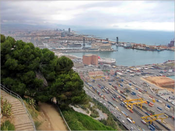 Blick vom Castell de Montjuïc - Barcelona, ES