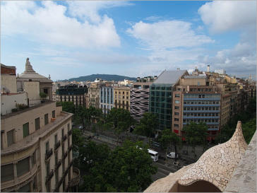 Blick von der Casa Milà - Barcelona, ES