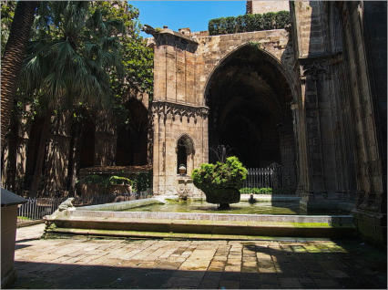 Seufzerbrücke im Barri Gotic - Barcelona, ES