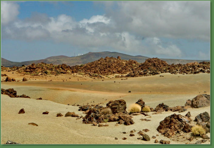 Die Bimssteinwüste im Nationalpark Teide, Teneriffa