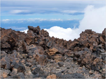 Auf dem Gipfel des Teide, Nationalpark Teide, Teneriffa