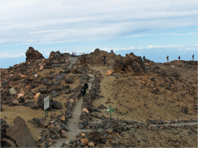 Auf dem Gipfel des Teide, Nationalpark Teide, Teneriffa
