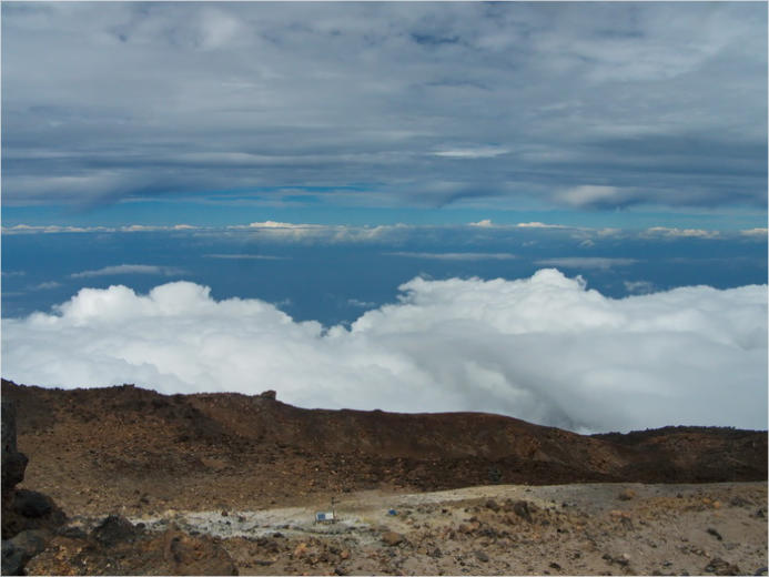 Auf dem Gipfel des Teide, Nationalpark Teide, Teneriffa