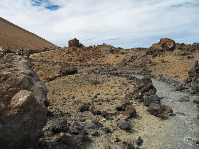 Auf dem Gipfel des Teide, Nationalpark Teide, Teneriffa