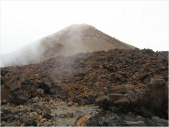 Auf dem Gipfel des Teide, Nationalpark Teide, Teneriffa