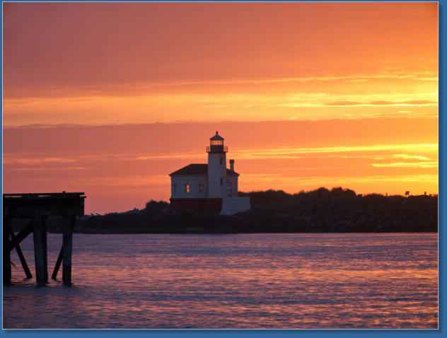 Sonnenuntergang in Bandon, OR