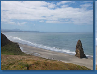 Ausblick auf dem Weg zum Cape Blanco Lighthouse, OR