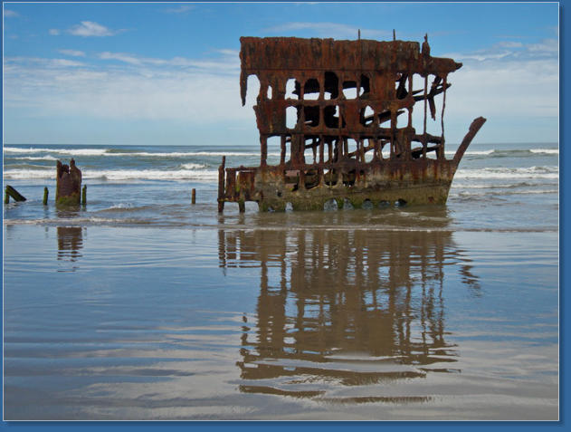 Wrack der Peter Iredale im Fort Stevens SP, OR