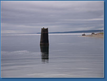 Blick vom Fähranleger in Coupville, Whidbey Island, WA