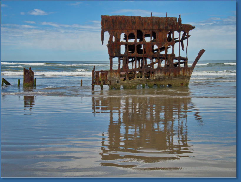 Wrack der Peter Iredale im Fort Stevens SP, OR