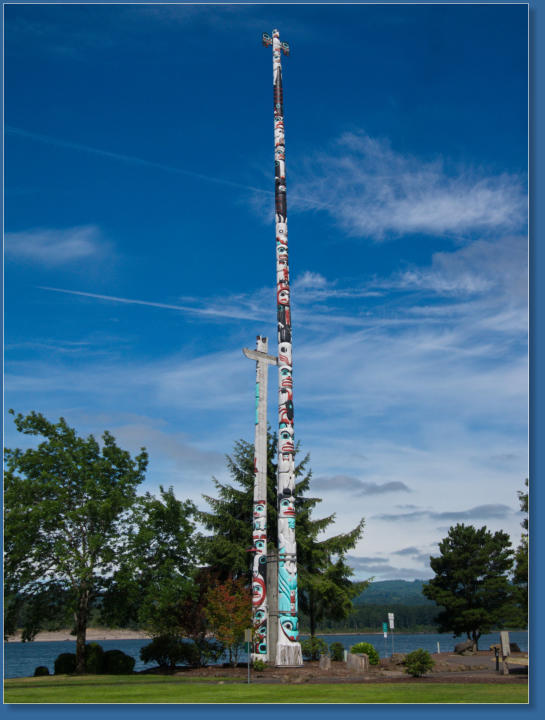Totems in Kalama, OR
