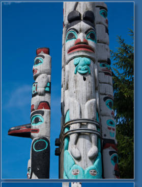 Totems in Kalama, OR